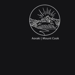 T-shirt men black - Mount Cook Design